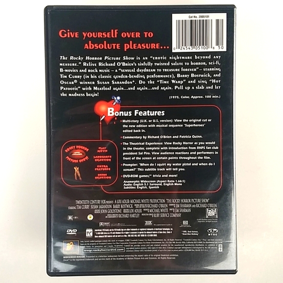 The Rocky Horror Picture Show DVD with Bonus Features! - Picture 3 of 15